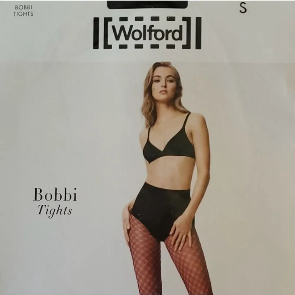 Wolford Women's Black Bobbi Tights size small new in package